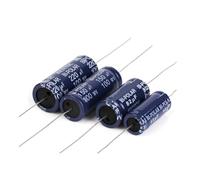 1Pcs B10A 100V Superior Capacitor Horizontal Electrolytic Capacitor Speaker Frequency-Divided Audio Capacitor Audiophile(100uF 100V)