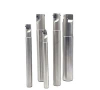 1pcs BAP300R 10 12 14 16 20mm Carbide Insert Clamped Milling Cutting Shoulder Right Precision Cutter End Mill APMT 1135 Holder(BAP300RC16-17-150-2T)