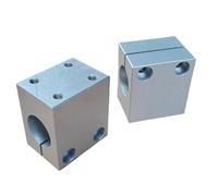 1PCS Base Bracket, Flange Type Compact Guide Shaft Support Optical Side Mount(30mm)