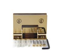 1pcs Bathroom Golden Hinge, Glass Door Stainless Steel 304 Wall-Mounted, Hinges