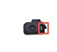 1Pcs battery door battery cover Compatible with sony ILCE-7M4 a7m4 a7r4 a7s3 fx3 a9m2 a1 Battery Door Cover digital camera repair parts (Color : With socket)