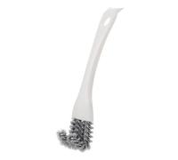 1Pcs BBQ Grill Brush For Outdoor Grill Grill Brush And Scraper Steam Grate Cleaner BBQ Cleaning Brush Dead Corner Kitchen Cleaning Small Brush Grid Brush Barbecue Cleaning Brush Range (White, 16x3.5)