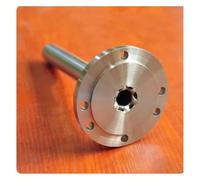 1PCS Bead Lathe Flange Spindle K11, K12, K72 Homemade Lathe 80 Chuck 100 Chuck 16mm-19mm Through Hole Shaft Hardened Hard(Type2)