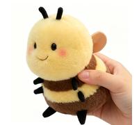 1PCS Bee Soft Figurine, Bumble Bee Textile Decor, Cute Bee Gift for Friends, Soft Textile Ornament for Anxiety Relief and Decoration, 22 cm Collectible Figurine for Nature Enthusiasts and Collectors