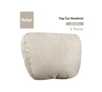 (1Pcs Beige) Top Quality Car Headrest Seat Neck Support Soft Maybach Design S Class