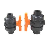 1Pcs Big Size Inner Dia.75-110mm PVC Ball Valve Double Union True Aquarium Garden Irrigation Water Pipe Fittings Connector