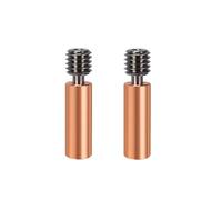 1pcs Bimetal Heatbreak Titanium Alloy Heat Break Throat 1.75mm Copper Plating Tube Hotend 3D Printer Part(2pcs)