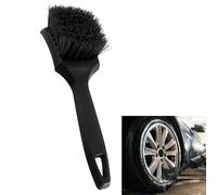 1pcs Black Car Tire Cleaning Brush - Easy Dirt Removal, Durable Wheel Brush with Comfortable Handle for Tyres, Wheels, Rims, Motorcycles, Bicycles, Boats