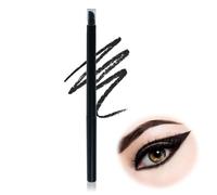 1PCS Black Eyeliners, Waterproof Silky&Long-lasting Double-ended Gel Pencil Eyeliner Pencil,Create a Natural Eye Makeup