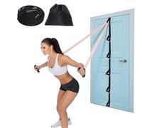 1Pcs Black Heavy Duty Multi-Loop Door Anchor for Resistance Bands, 5-Point Anchor System with Storage Bag for Home Gym Workouts Training Men Women