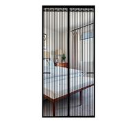 1pcs Black Mosquito Screen Door Curtain, mesh Door Curtain, Tear Proof Mosquito net, Anti-Mosquito Insect Door Curtain, Door Curtain for repelling Mosquitoes Insects Hanging on Doorway, Window