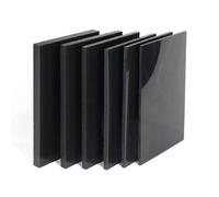 1pcs Black Plastic Board Nylon Board Hickness 2mm/3mm/4mm/5mm/6mm/8mm/10mm DIY Model Material Material Parts(Thickness 2mm,400x400mm)