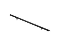 1PCS Black Round Handle Brushed Handle Drawer Cabinet Wardrobe Kitchen Door Windows Pull Handle 400mm Length (Hole Centers 256mm)