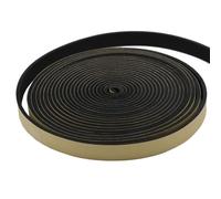 1pcs Black Self-Adhesive EPDM Rubber Foam Sealing Strip, Thickness 2mm × 10 Mm 12 15 20 25 30 35 Mm Square Sponge Gasket for Cabinet Door Seal(2 mm x 20 mm)