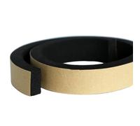 1pcs Black Self-Adhesive EPDM Rubber Foam Sealing Strip, Thickness 5mm × 10 Mm 12 15 20 25 30 35 Mm Square Sponge Gasket for Cabinet Door Seal(15 mm)