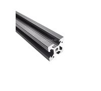 1Pcs Black/Silver 2080 V/T-Slot Aluminum Profile Extrusion 100-550mm Rail For DIY 3D Printer CNC(2080 Black,500mm)