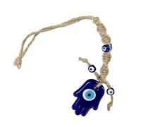 1PCS Blue Evil Eye Hanging Ornament Hand Palm Design, Turkish Eye Wall Hanging for Home Decor, Evil Eye Charm Pendant, Car Hanging Accessories, Room Decor and Lucky Protection Charm Accessory