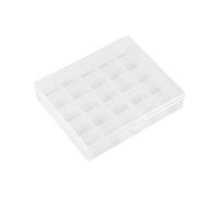1pcs Bobbins Case 25 Grids Plastic Empty Clear Sewing Machine Bobbin Organizer Storage Box Spools Box Machine Bobbin Box