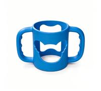 1PCS Bottle Handles, Silicone Bottle Holder with Non-Slip Easy Grip, Ergonomic Bottle Handle, Dishwasher Safe, for Infants 6+ Months, Feeding Bottle Grip-Blue
