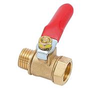 1pcs Brass Ball Valve, 1/8" 1/4'' 3/8'' 1/2'' Female to Male Threaded Mini Brass Shut Off Ball Valve Flow Control Plumbing Fitting(3/8")