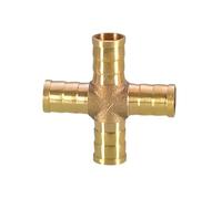 1PCS Brass Barb Pipe Fitting 4 Way Connector for 12mm Hose Copper Pagoda Gas Pipe Fittings