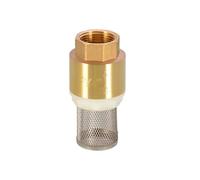 1PCS Brass Check Valve with Steel Strainer Filter - 1/2" 3/4" 1" BSPP Female Non-Return Valve for Water, Oil & Gas Systems(3/4 (Steel mesh))