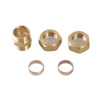 1pcs Brass Compression Union Connector for 6/8/10/12/15/16-28mm Tube OD for Copper Air Conditioners(25mm)