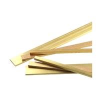 1Pcs Brass Flat Bar Thick 3-6mm Square Plate Strip Metal Brass Solid Rod for DIY Lathe Cutting Metal Tool Length 500mm for Crafting Maintenance Electrical Architectural(3x50x500mm-1pcs)