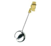 1pcs Brass Float Valve - 1/2inch, 3/4inch, 1inch Automatic Water Level Control Valve for Water Tank and Tower(1/2Inch)