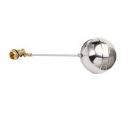 1pcs Brass Float Valve for Water Tanks, Adjustable 1/2inch 3/4inch 1inch, Brass, Leak-Proof Devise(1Inch)