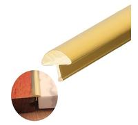 1pcs Brass Floor Transition Strip - 1m Edging Trim for Carpet, Vinyl Planks, Wood, and Tile(W0.8cmxH0.6cm (1/4"x 1/4"))