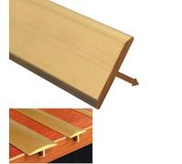 1pcs Brass Floor Transition Strip - Cuttable T Molding for Seamless Floor Edges -for Doorways and High Traffic Areas(Wide 19mm (0.75"))