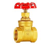 1PCS Brass Gate Valve 1/4" 3/8" 1/2" Female Thread Water Shut Off for Plumbing Pipe Systems(DN20 Thickening)