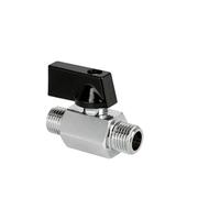 1PCS Brass Mini Ball Valve Air Compressor Water Gas Oil Shut Off Valve 1/8" 1/4" 3/8" 1/2" BSPT Threaded Male to Female(MINI M,3I8)