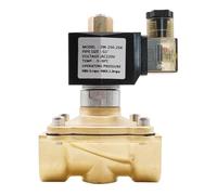1pcs Brass Normally Open Solenoid Valve,G3/8" to G2, AC220V DC12V 24V,IP65(1/2")