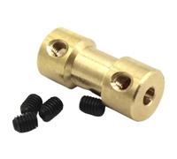 1PCS Brass Rigid Motor Shaft Coupling Coupler Transmission Joint Connector Sleeve Adapter 2mm 2.3mm 3.17mm 4mm 5mm 6mm(3mm to 4mm)