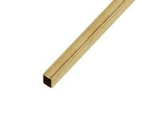 1Pcs Brass Square Tube - 14 * 14mm (0.039" Wall Thickness, 9.8" Length) - Solid Brass Hollow Square Tube for DIY, Craft, Structural Support, and Decorative Projects