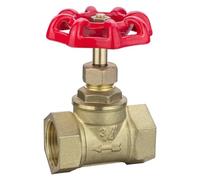 1pcs Brass Stop Valve 1/2" to 2" - Female to Female Two Way Gate Valve with Internal Thread for Water Control(DN32)