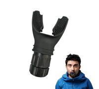 1PCS Breath Trainer Black Lung Capacity Trainer Adjust Resistance Improve Lung Capacity Handheld Lung Trainer Training Tool for Improves Lung Capacity and Stamina Booster Runners Sports Lovers