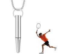 1Pcs Breathing Necklace with Resistance, Breathe Free Necklace for Anxiety Relief and Stress Management, Mindful Breathing Aid for Adults, 5 cm Titanium Steel Pendant