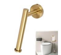 1Pcs Brushed Brass Toilet Roll Holder Wall Screw Mounted Toilet Paper Holder Gold Toilet Tissue Holder for Bathroom Kitchen Washroom Simple Stainless Steel Toilet Roll Holder Brass