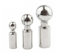 1pcs BSP 1/4" to 1" SS304 Stainless Steel Rotary Spray Ball - 360 Degree Sanitary Tank Cleaning Head(3/8In)