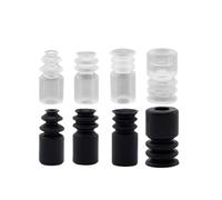 1Pcs BT-4/5/7/9 Mini Round Vacuum Sucker White Silicone 4MM 5MM 7MM 9MM Black NBR Flat Vacuum Suction Cup(BT-7 Black)