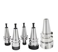 1pcs BT30 BT35 BT40 Chuck 0.002 High Precision ER11 ER16 ER20 ER25 ER32 Tool Holder for CNC Lathe Machining Tools(BT40-ER16-100L)