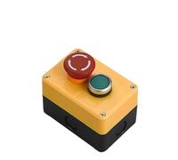 1PCS button switch control box plastic handheld self-start button waterproof box industrial emergency stop LA38(2Hole-02)