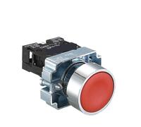 1Pcs Button Switch Self Reset Small Mushroom Head Emergency Stop 22mm Knob Key Start Inching Power on XB2-BG21 XB2-BA31 XB2-BS54(XB2-BA3341)