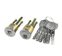 1Pcs C-Level Exterior Door Lock Cylinder, Center and Eccentric(Eccentric)
