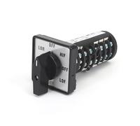 1pcs C178-7 2# 8 Positions 7 Poles Electrical Changeover Selector Universal Rotary Silver Contact Cam Switch