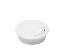 1Pcs Cable Hole Cover Cord Grommets Desk Wire Organizer for Office Furniture Passing Threading Box 50mm 60mm 80mm(White 80mm)