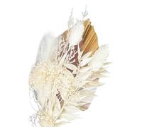 1Pcs Cake Decorations, Dried Flowers for Cakes, Gold Palm Leaves Cake Topper, Dried Flowers Bouquet, Flower Cake Decorations For Cakes Decoration With Palm Spear, Lagarus Bunny Tails And Ruscus
